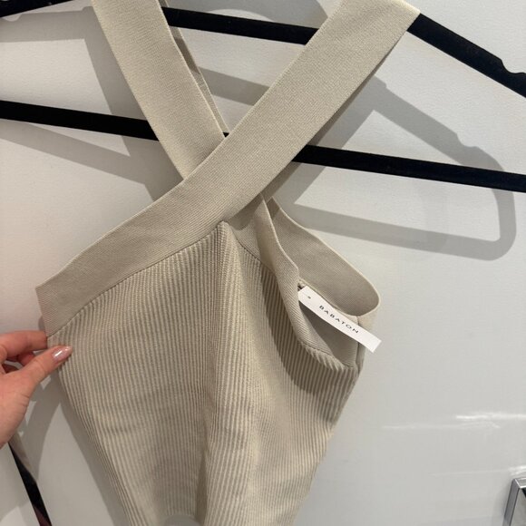 Babaton by Aritzia Sculpt Knit Criss Cross Cropped Tank - Picture 5 of 5